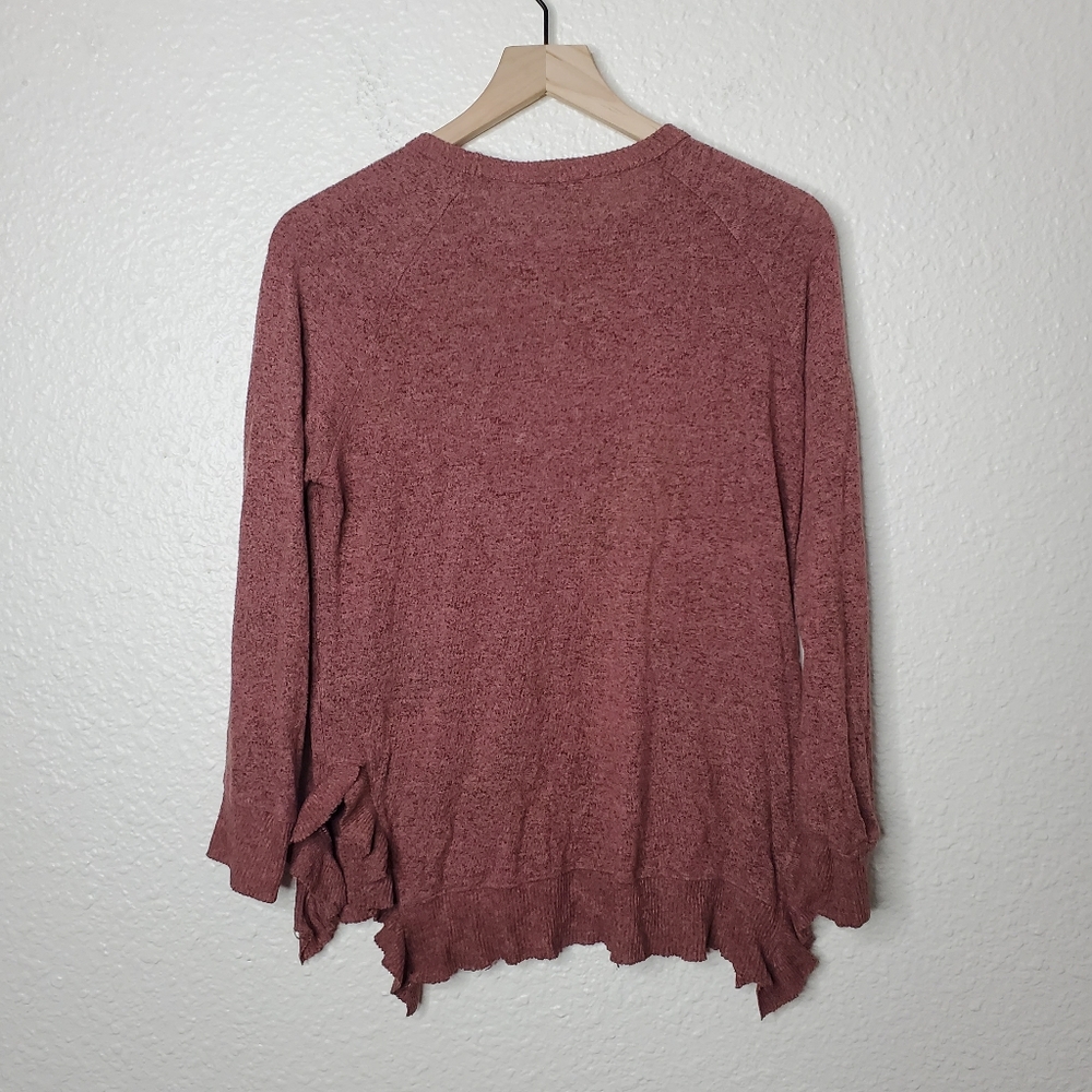 Postmark Anthropologie Gia Ruffle Pullover Sweater - Picture 6 of 6